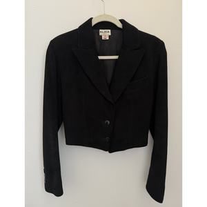 Alaia Vintage Suede Cropped Blazer Jacket